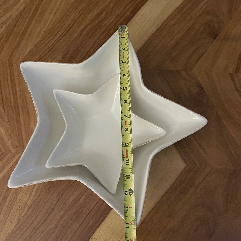 POTTERY BARN Set of 2 Rustic Star 🌟 Shaped Serving Dishes - Picture 15 of 15